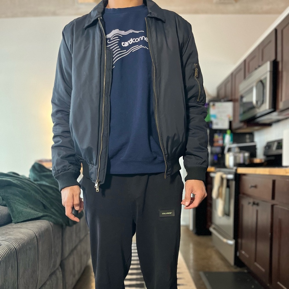 Goodfellow & Co Men's Dark Bomber Jacket